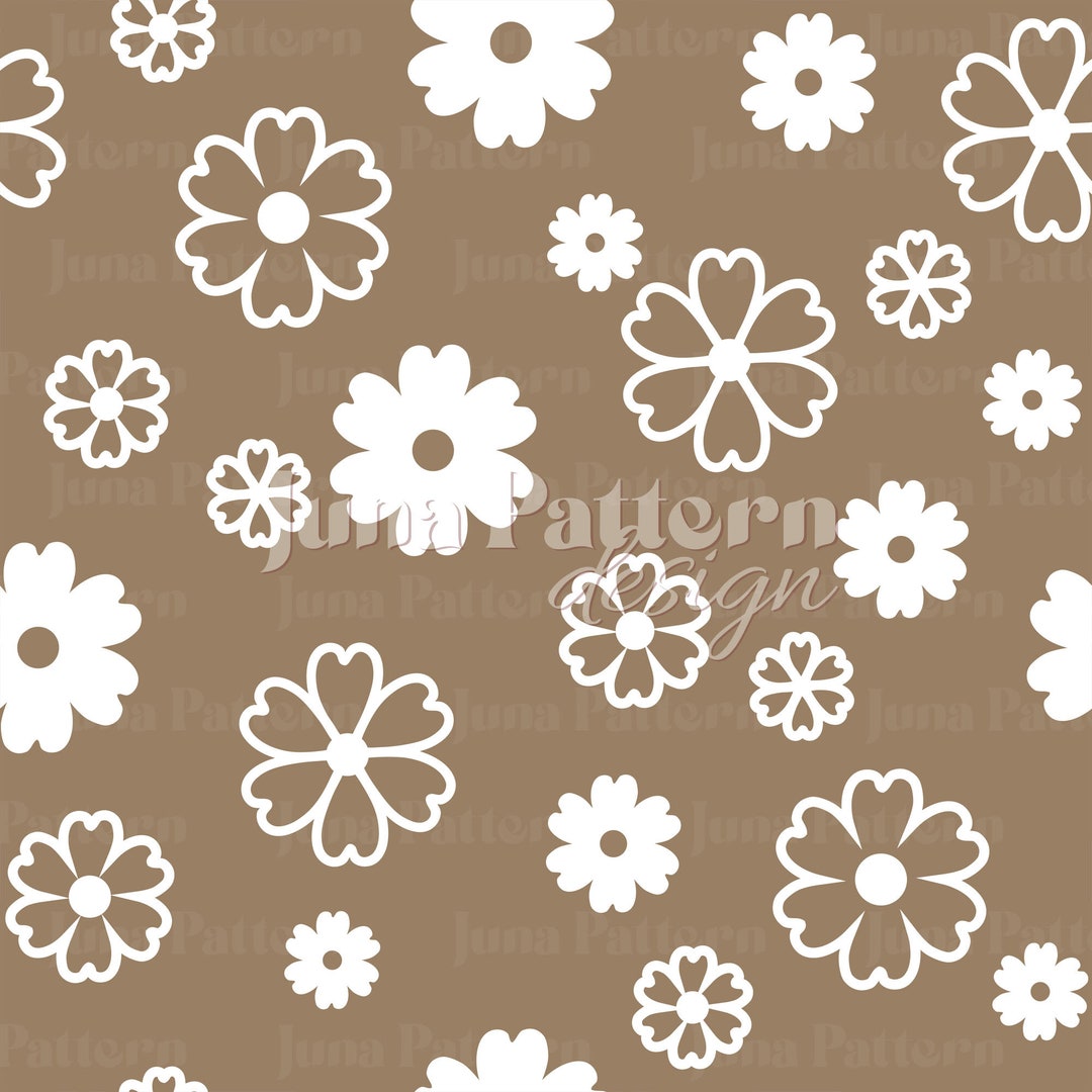 Daisy Repeating Pattern, Floral Seamless File for Fabric - Etsy