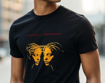 Telepathy Graphic Black T-Shirt