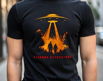 Camiseta gráfica OVNI de atractores extraños