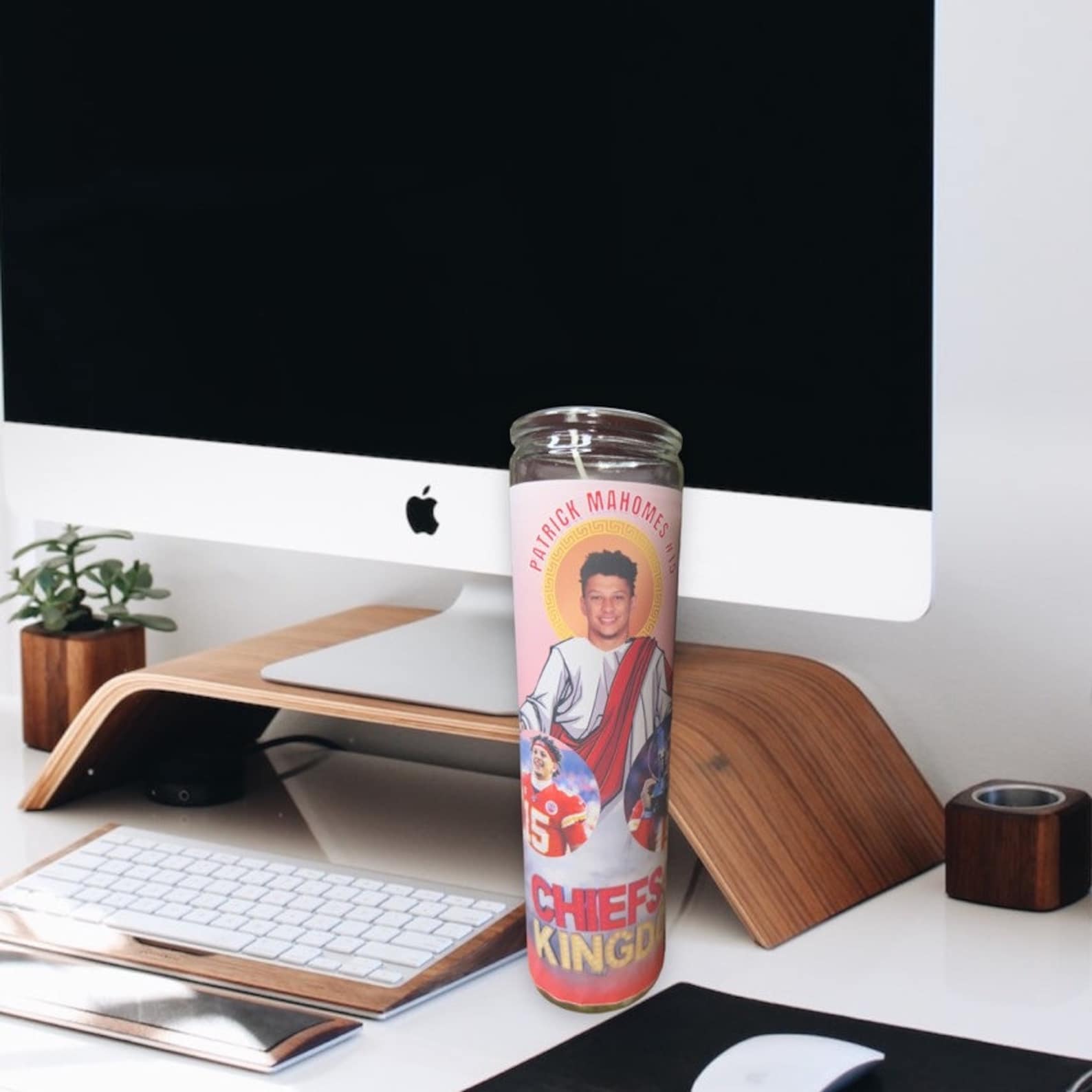 Patrick Mahomes Candle Chiefs Candle Kansas City Chiefs Etsy