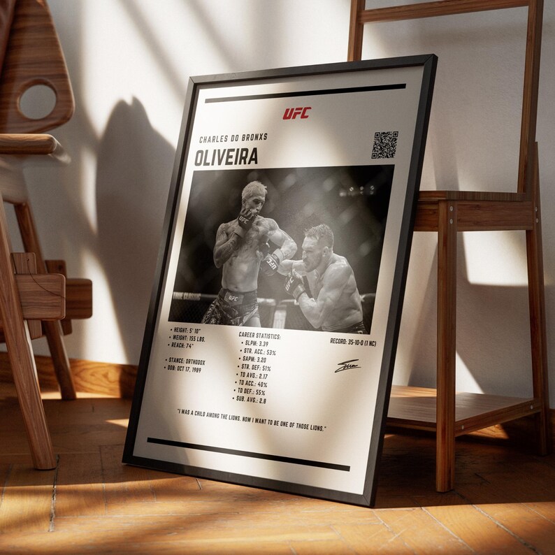 Poster Conor McGregor - Affiche MMA UFC - Impression Artistique - Décoration Murale Sans Cadre