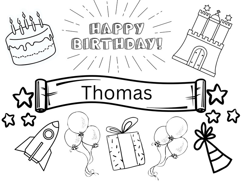 Custom Birthday Color Page Name - Il 794xN.4223612935 Davl 