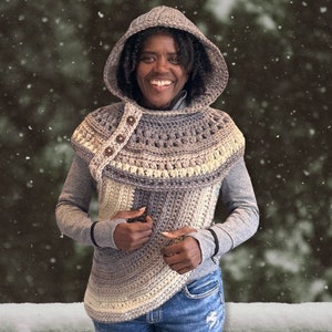 Crochet Archer&#39;s Crossbody Hooded Cowl - Made to Order