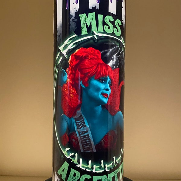 Beetlejuice / Miss Argentina / 20oz Stainless Steel Tumbler / Sublimation Tumbler / Gift For Her / Gift For Him / Horror Tumbler