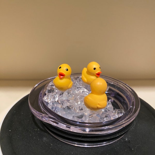 Duck Topper Lid / 20oz straight Tumbler Lids Only / Ice Lids / Decorative Tumbler Lids /  Unique Tumbler Lids