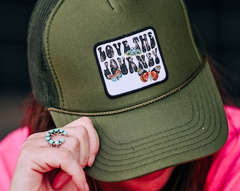 Boho Trucker Cap Retro Trucker Hat Summer Trucker Hat Girls Trip Trucker Hat Cute Trucker Cap Trendy Trucker Hat Womens Trucker Hat