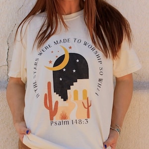 Vintage Christian T Shirt Worship Shirt Bible Verse Shirt Faith Based Shirt Retro Jesus Shirt Christian Apparel Comfort Color Jesus Tee