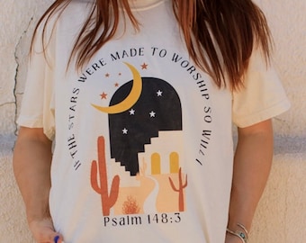 Vintage Christian T Shirt Worship Shirt Bible Verse Shirt Faith Based Shirt Retro Jesus Shirt Christian Apparel Comfort Color Jesus Tee