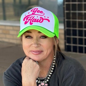 Trucker Hat for Women Trendy Trucker Hat Cowgirl Trucker Hat Neon Trucker Hat Hat Cute Trucker Hat Pool Trucker Hat Rodeo Trucker Hat cowboy