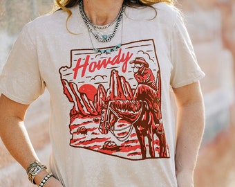 Camiseta Arizona, camiseta Arizona, Desert Vibes, camiseta Desert, camiseta Vintage Howdy, camiseta Comfort Colors, camiseta extragrande, camiseta gráfica occidental