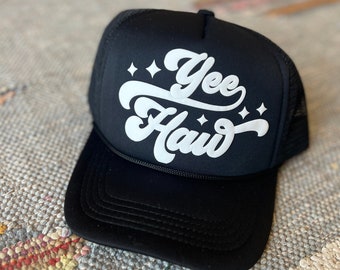 Yeehaw Trucker Hat Womens Rodeo Trucker Hat Trendy Trucker Cap Cowgirl Cap Summer Trucker Hat Lake Trucker Cap River Hat Pool Trucker Hat