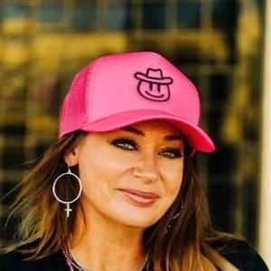 Trucker Hat for Women Trucker Hat Trendy Womens Trucker Hat Cute Pink Trucker Hat Happy Trucker Hat Foam Trucker Hat Cowgirl Trucker Hat