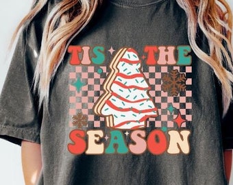 Comfort Colors® tis the season Christmas t-shirt, Cute Christmas Tshirt, holiday apparel, Retro Christmas Shirt, Trendy Christmas T Shirt