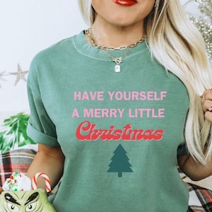 Haben Sie sich ein frohes Weihnachten Comfort Colors Shirt, süßes Weihnachtst-shirt, minimales Weihnachtst-stück, Feiertagsbekleidung, Weihnachtsbaum-T-Shirt