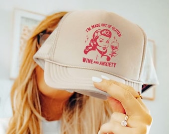Wine Trucker Hat, Funny Trucker Hat, Cute Trucker Hat, Summer Trucker Hat, Womens Trucker Hat, Trendy Trucker Hat, Girls Trip Hat