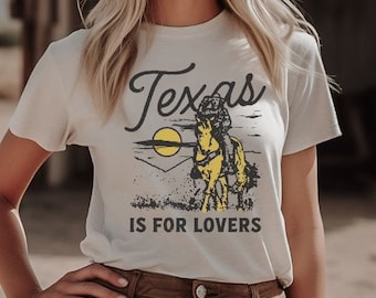 Texas T-Shirt, Texas T-Shirt, Texas Vintage inspiriert Tshirt, Wüsten-T-Shirt, Western-Grafik-Shirt, Cowgirl-T-Shirt, Texas-Geschenk, Retro-Cowgirl-Shirt