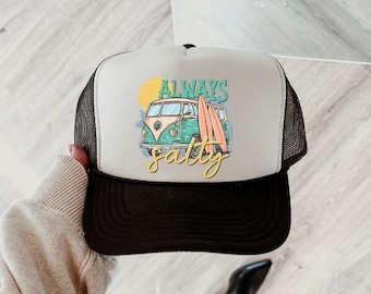 Keep it Salty Trucker Hat, Summer Trucker Hat, Beach Trucker Hat, Trendy Trucker Hat, Girls Trip Hat, Retro Trucker Hat, Cute Trucker Hat