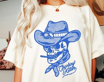 Cowboy Killer Shirt, Rodeo Shirt, Western Graphic Tee, Oversized Graphic Tee, Comfort Colors Tshirt, Country Concert Shirt, Western t shirts