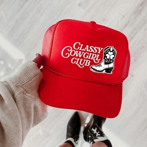 Edel Cowgirl Club Trucker Hut, Western Trucker Hut, Cowgirl Fernlastwagenhut, trendige Fernlastwagenhut, Rodeo Fernlastwagenhut, Cowboy Fernlastwagenhut,