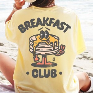 ブレックファストクラブ 美的 ボヘミアン レトロ ヴィンテージ 快適カラー グラフィックTシャツ オーバーサイズ レトロ グラフィックTシャツ グランジ ヒッピー ボヘミアン グラフィック