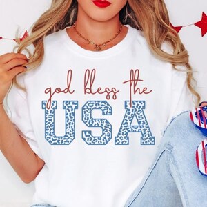 Retro America Shirt, America The Beautiful, 4th Of July Shirt, Fourth Of July, Patriotic USA Gift, Unisex Graphic Tee God Bless the USA