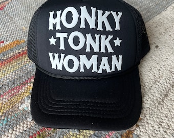 Cowboy Trucker Hat Honky Tonk Woman Trendy Trucker Hat Trucker Hat for Women Bachelorette Trucker Hat Summer Trucker Hat Beach Hat Lake Hat