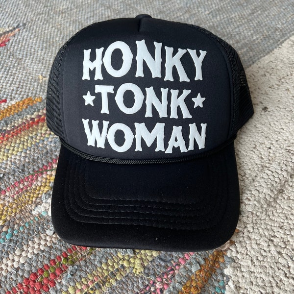 Cowboy Trucker Hat Honky Tonk Woman Trendy Trucker Hat Trucker Hat for Women Bachelorette Trucker Hat Summer Trucker Hat Beach Hat Lake Hat