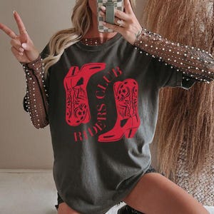 Cowgirl Boots Shirt, Country Concert Tee, Western Graphic Tee for Women, Oversized Graphic Tee, Cute Country Shirts, Cowgirl Shirt, Western