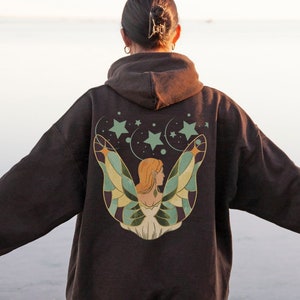 Star Gazing Fairy Grunge Sweatshirt, Fairy Core Sweatshirt