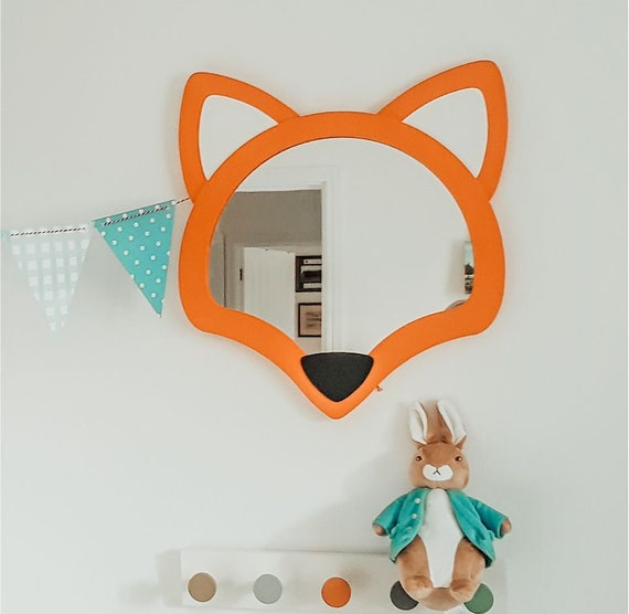 Fox Shape Mirror for Nursery Room, Kids Wall Decoration, Wall Changing  Decor, Nursery Room, Safe Mirror, Baby Mirror, Mirror for Kids 