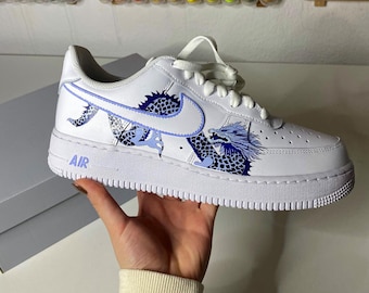 Nike Air Force 1 Custom BLUE Dragon