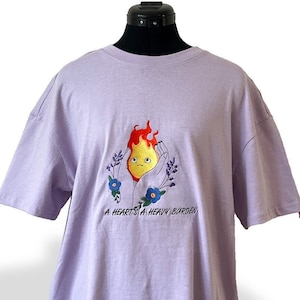 Anime Inspired Embroidery Oversize Shirt Merch Dragon Manga Face Cartoon personalized gift for him and her calcified
