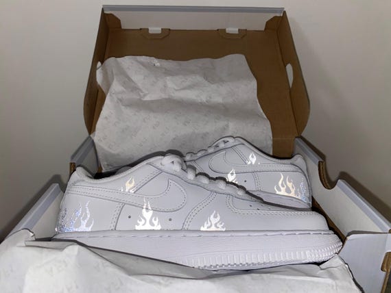 Nike Air Force Custom *reflective* FLAME Australia
