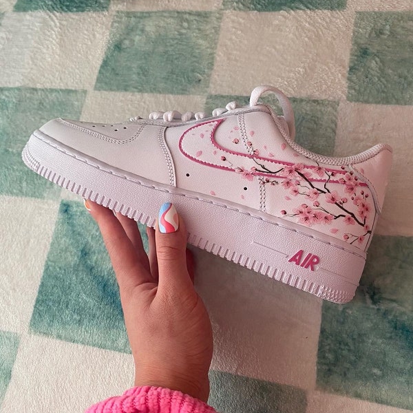 Nike Air Force 1 custom sakura cherry blossom