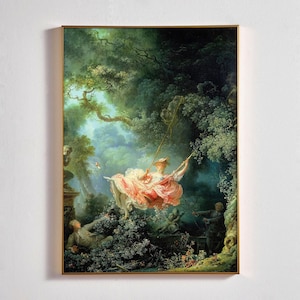 The Swing Jean Honore Fragonard, Rococo Masterpiece Painting, DOWNLOADABLE Prints, Vintage Art Print, Romantic Scene, PRINTABLE Wall Art