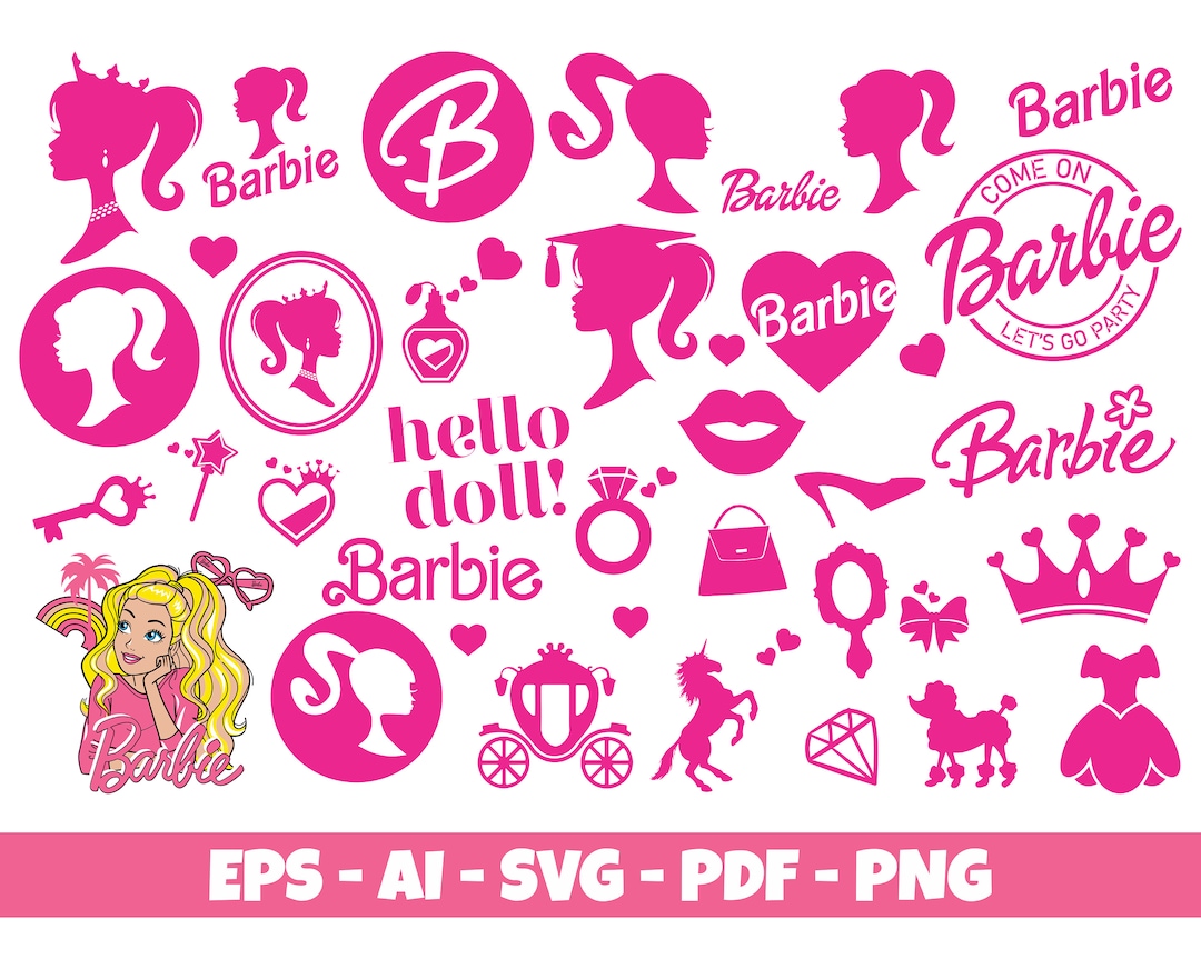 Doll Princess Cliparts SVG Bundle, Princess Png Dxf Jpf Digital Files ...