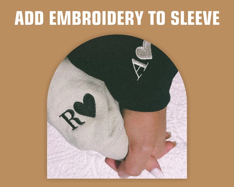 Custom Embroidered Zip Up Hoodie, Personalised Text Monogram Logo Embroidery Unisex Hooded Jumper, Zipper Sweatshirt, Couples Matching Gift zdjęcie 4