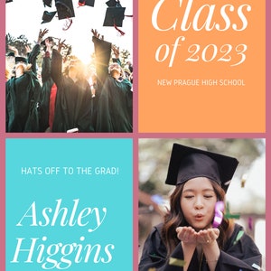 Graduation Invitation 2023 Template, Graduation Invite Template, Funny Graduation Invite, Custom Invitation