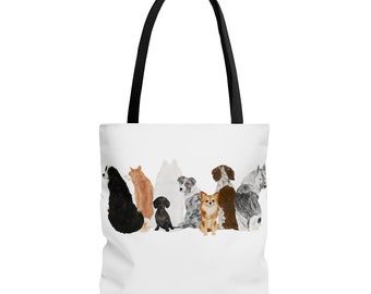 Dog Tote, Dog Lover, Animal Lover, Dog Mom Gift, Mom Gift, Beach Bag, Dog Owner Tote