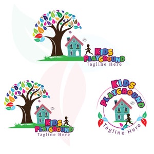 Kindergarten Logo, Preschool Logo, Playful Logo