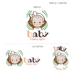 Logo della scuola materna, Logo del negozio per bambini, Logo dei bambini dei cartoni animati
