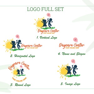 Day Care Logo, Playground Logo, Kindergarten Logo