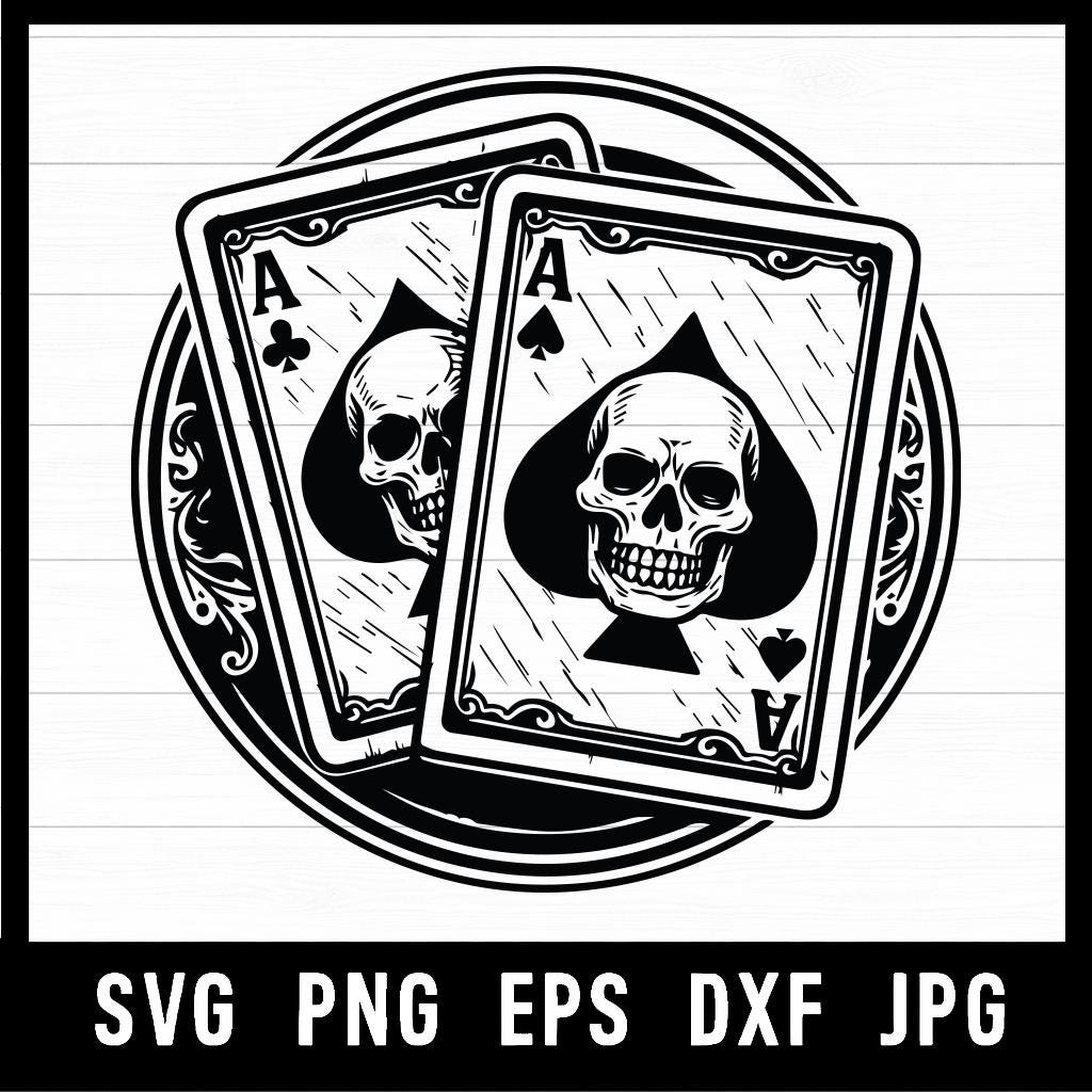 Ace of Spades Dxf - Etsy Israel