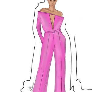 Custom fashion illustration