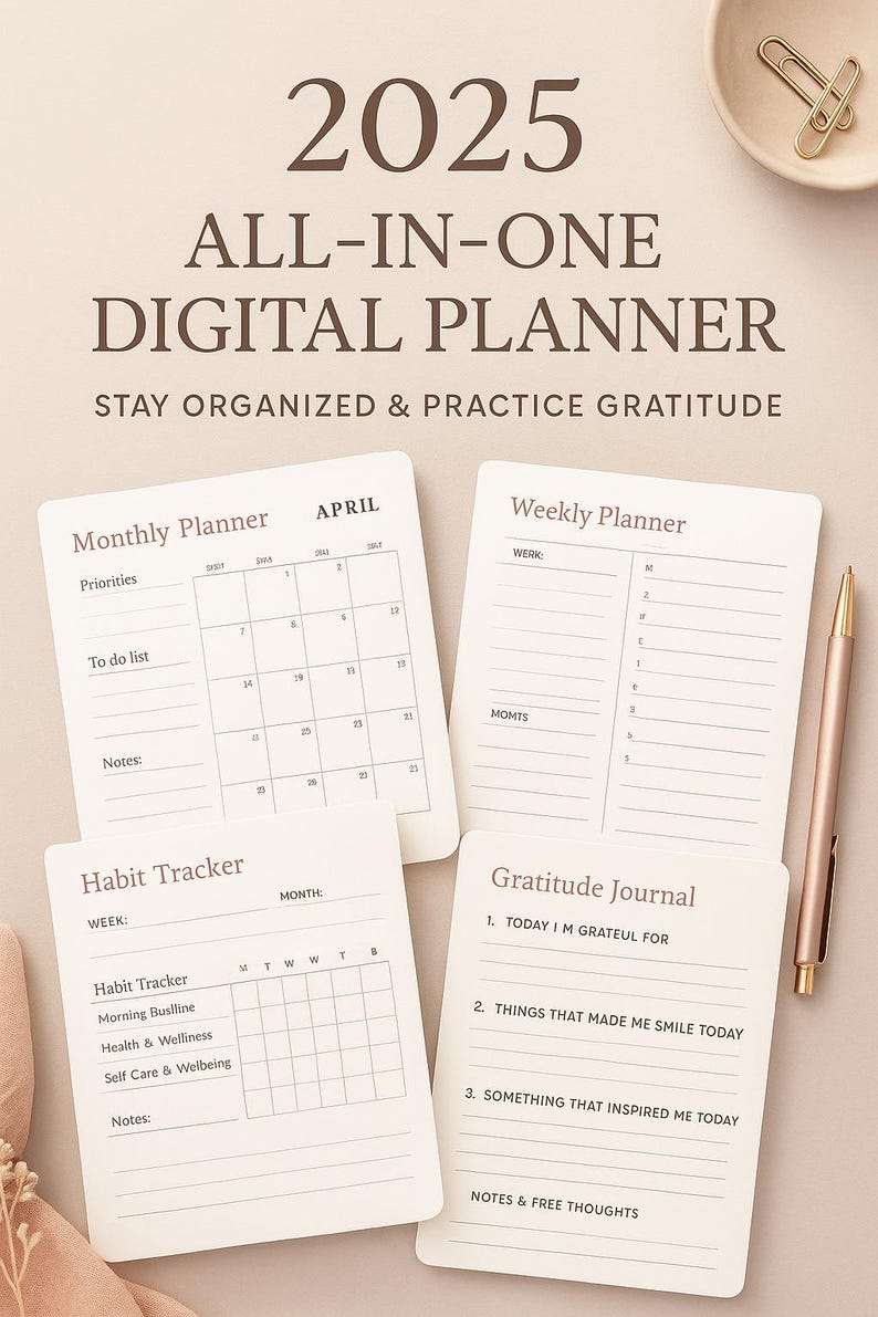 Planner Includes All in One Planner - Etsy