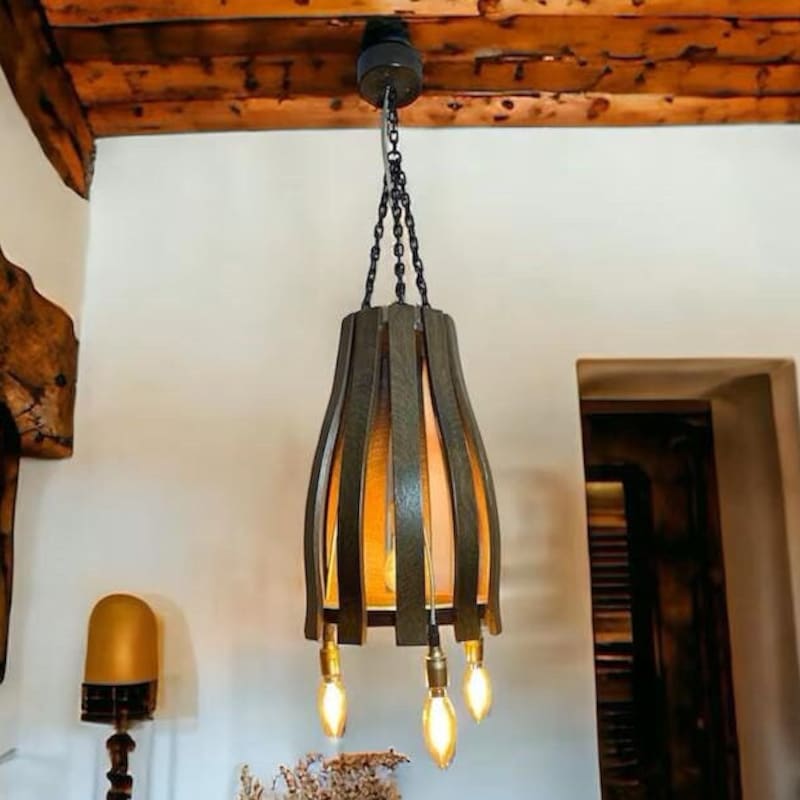Wine Barrel Chandelier - Etsy
