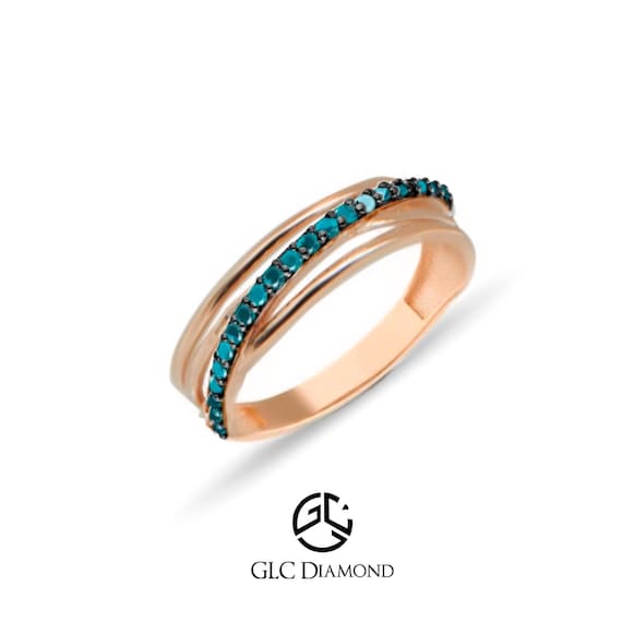 Anello in oro con zirconi e pietra blu - ORO&CO - Luxury Zone Anello in oro con zirconi e pietra blu - ORO&CO - Luxury Zone