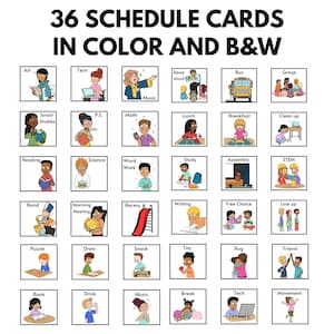 Visual Schedule, Individual Student Schedule, Classroom Schedule ...