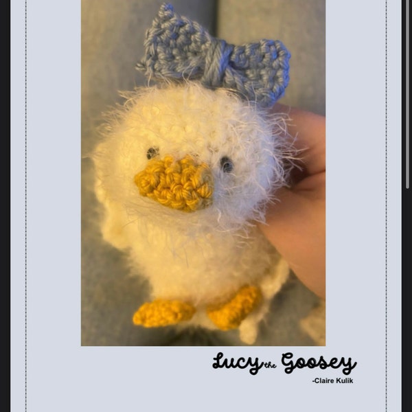 Lucy the Goosey Crochet PDF Pattern