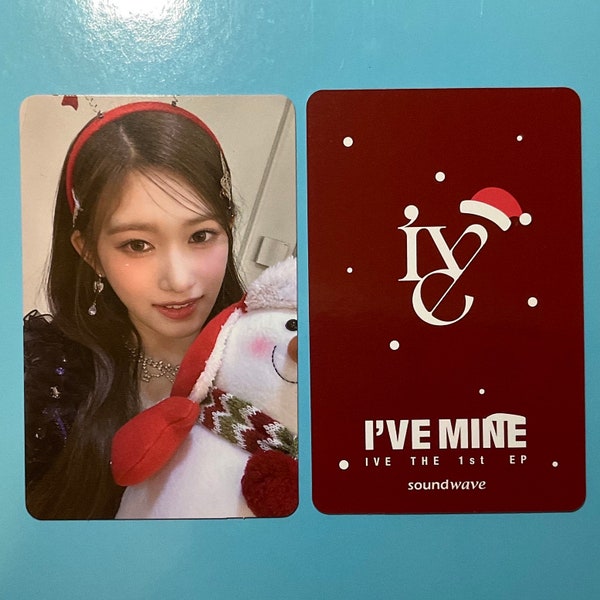 Official IVE I’ve Mine Soundwave SW Christmas Fansign Lucky Draw Event Photocard PC Wonyoung Yujin